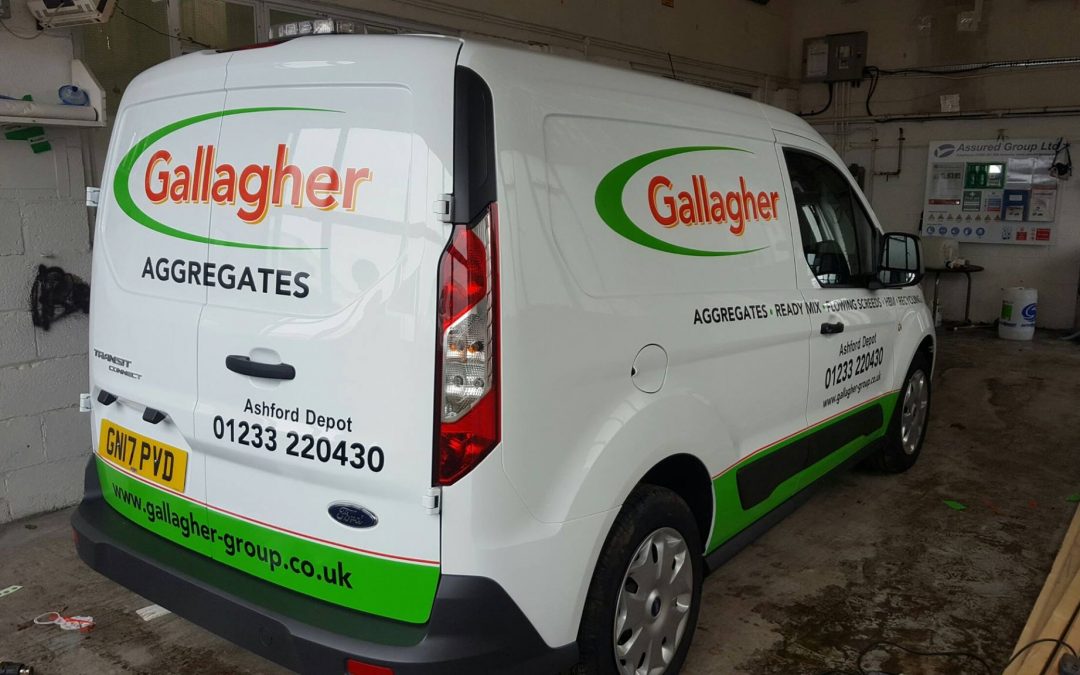 Gallagher Aggregates vehicle graphics
